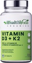 Organica Vitamine D3 (600 IE) + Vitamine K2 als MK7 Supplement (55 mcg) 