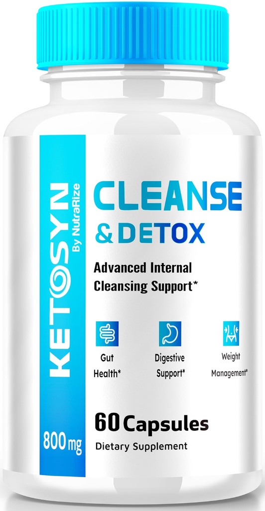 Ketosyn Cleanse & Detox Capsules, Ketosyn Pillen voor gevorderd gewichtsverlies, Maximale sterkte Keto Blend Ondersteuning Supplement, Keto Syn Interne Reiniging Pastilla's Reviews (60 Capsules)