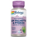 Solaray Saw Palmetto and Pygeum - Saw Palmetto for Men w/Pygeum Bark, Zinc, Vitamine E, Huile de graines de citrouille - Suppléments de la prostate pour les hommes w/Beta Sitostérol - Garantie de 60 jours - 30 portions, 30 softgels