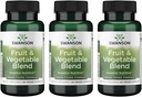 Swanson Fruit& Vegetable Blend - Natural Blend of Over 25 Fruits and Veggies Delivering Essential Nutrients - Powerful Green Foods Veggie Supplement - (60 Veggie Capsules) 3 Pack