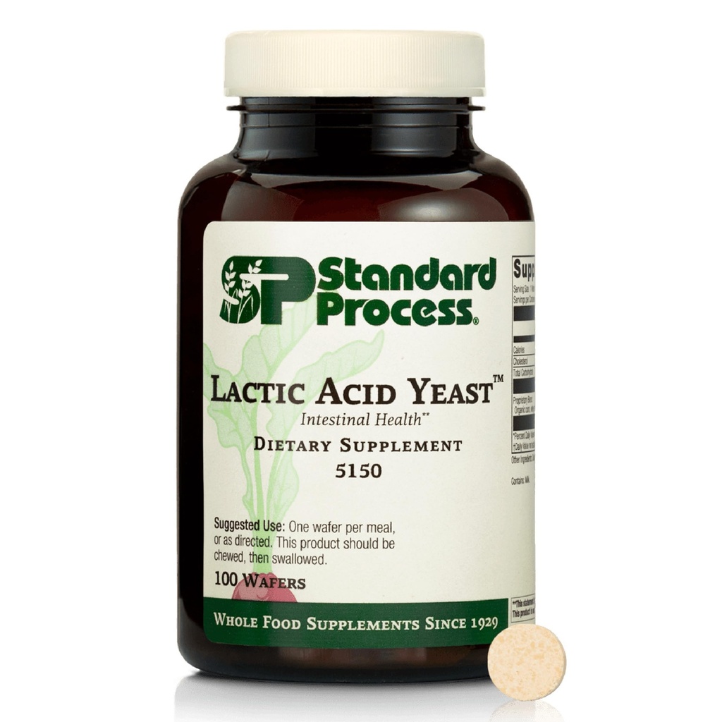 Standaardproces Melkzuur Gist - Dieetsupplement voor Digestieve Gezondheid & Gut Support - Niet-Soy & Vegetarisch - 100 Wafers