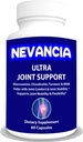 Support Ultra Joint - Glucosamine, Chondritine, Turmeric, MSM, Boswellia, Bromelain, Methionine – Aide au confort et à la stabilité des articulations – Soutiens Flexibilité et mobilité des articulations - 60 Capsules