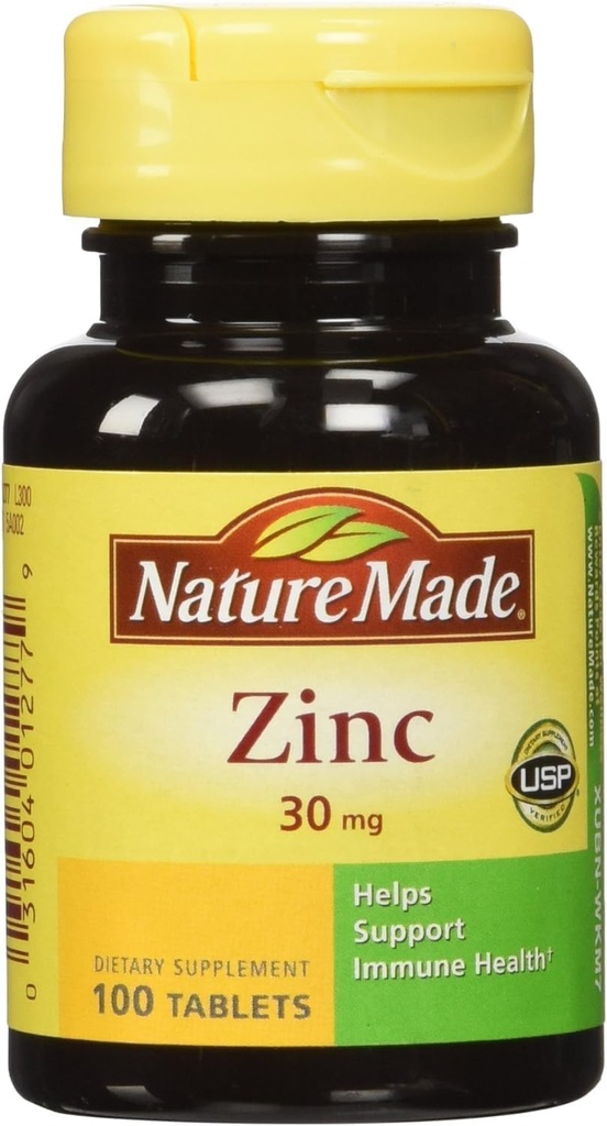 Nature Made Zink Tabs - 30 mg - 100 st