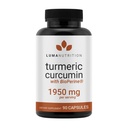 Luma Nutrition Curcumine curcuma avec poivre noir - 95% Curcuminoïdes - 1950mg Par portion - Supplément Turcuma Premium - avec BioPerine pour l'absorption maximale - Fabriqué aux États-Unis - 90 Capsules