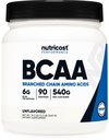 Nutricost BCAA Poeder 2:1:1 (90 Serves, No Flavor Added) - Vertakte keten Aminozuren