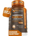 Herbtonics Thermogenic Burner + vinaigre de cidre de pomme – Supplément de gestion du poids pour les femmes et les hommes, soutient la gestion de l'appétit, le métabolisme et l'énergie, 60 capsules végétariennes