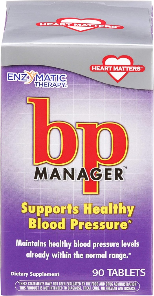 Enzymatic Therapy - Bp Manager, 90 tabletten [Gezondheid en Schoonheid]