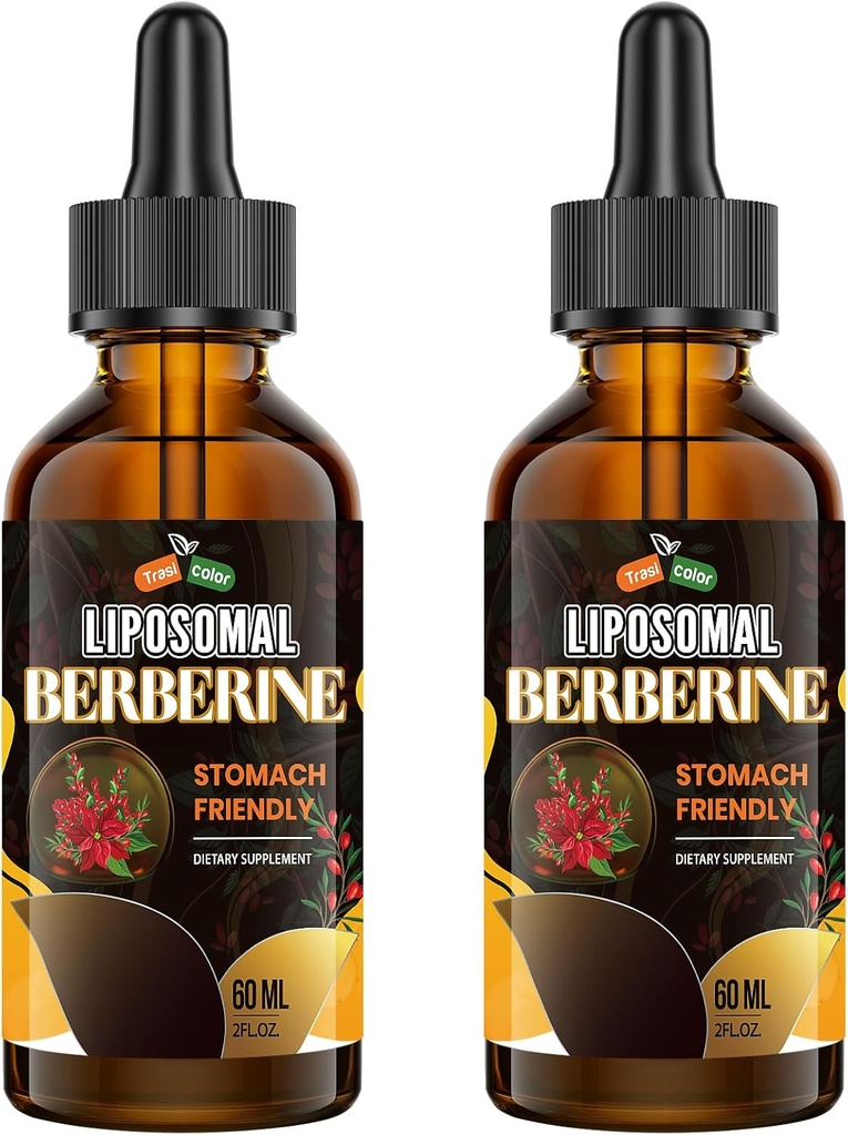 Berberine Supplement met Ceylon Cinnamon 3000mg - Hoge biologische beschikbaarheid Liposomal Berberine Liquid Drops, Berberine HCL Complex Plus Turmeric Supplements, AMPK Activator, Geschikt voor vrouwen,Men-120ml