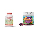 SmartyPants Gommies multivitamine pour enfants et supplément fibreux: Omega 3 Huile de poisson et OLLY Enfants Multivitamine + Gommy probiotique, soutien digestif et immunitaire