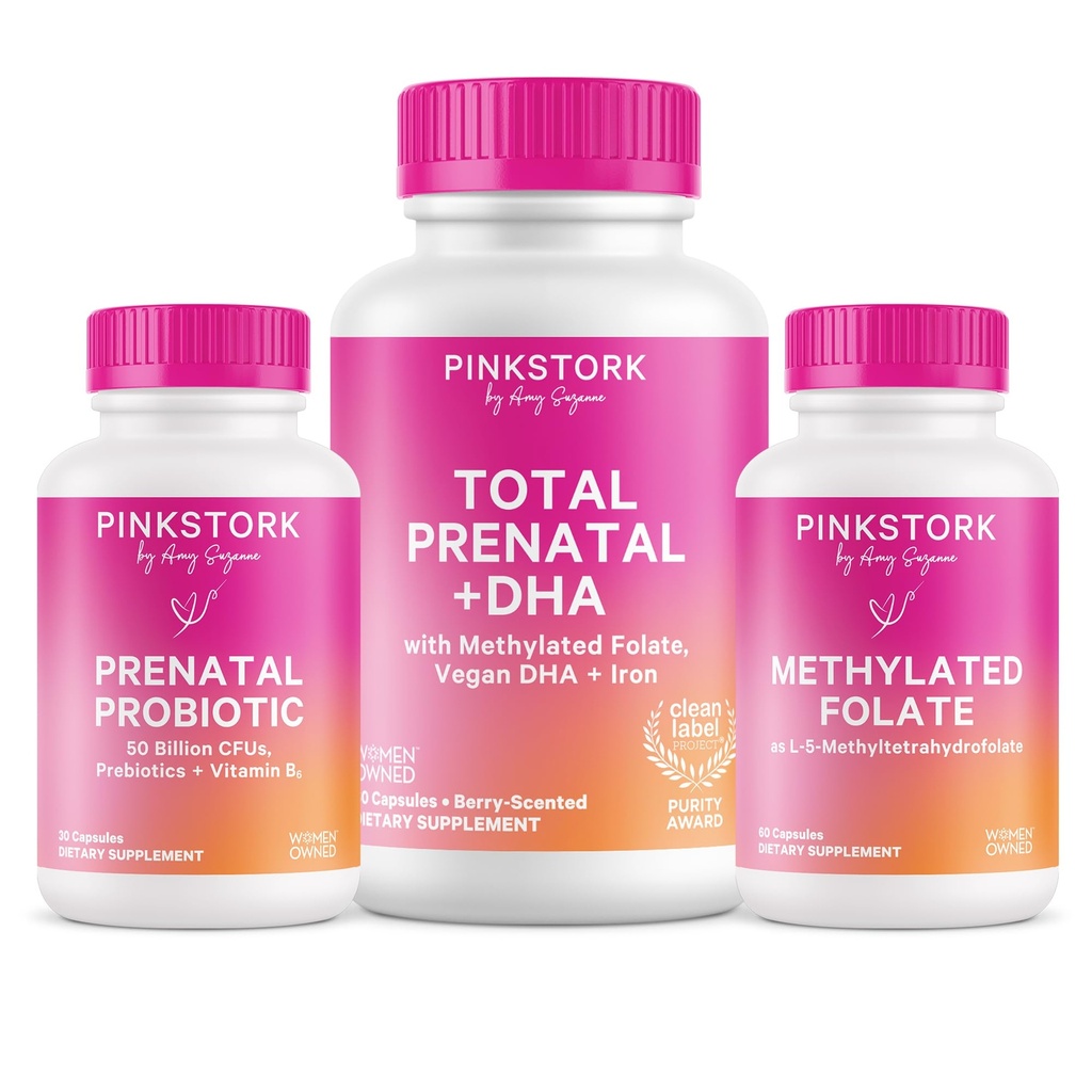 Roze Ooievaars Totaal Prenataal, Probiotisch en Methyl Folaat