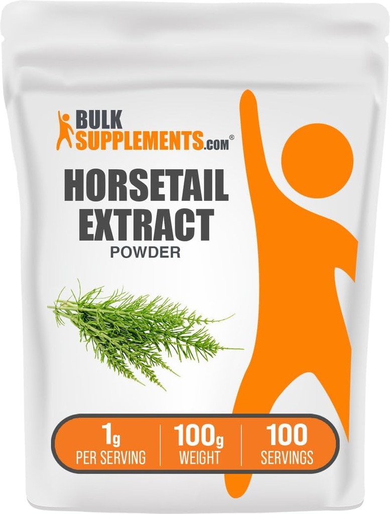 BulkSupplements.com Horsetail Extract Powder - Horsetail Herb - Silica Supplementen, Glutenvrij, 1g per portie, 100g (3,5 oz) (Pack of 1)