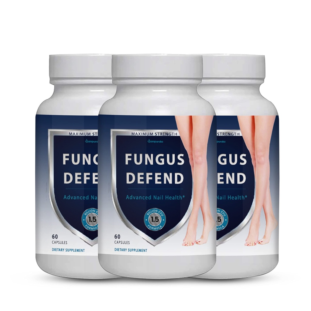 Fungus Defend Advanced Formula Supplément 3 Packs 90 jours d'approvisionnement