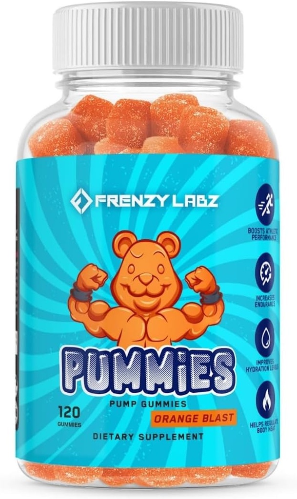 Pummies - Performance Gummies - Glycerol Pre-Workout - Muscle Pumps -Hydration - Endurance - Athletic Performance - Cafeïnevrij - 120 Gummies
