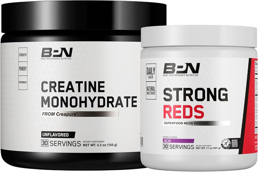 BARE PERFORMANCE NUTRITION BPN Creatine Monohydraat & Strong Reds Bundle