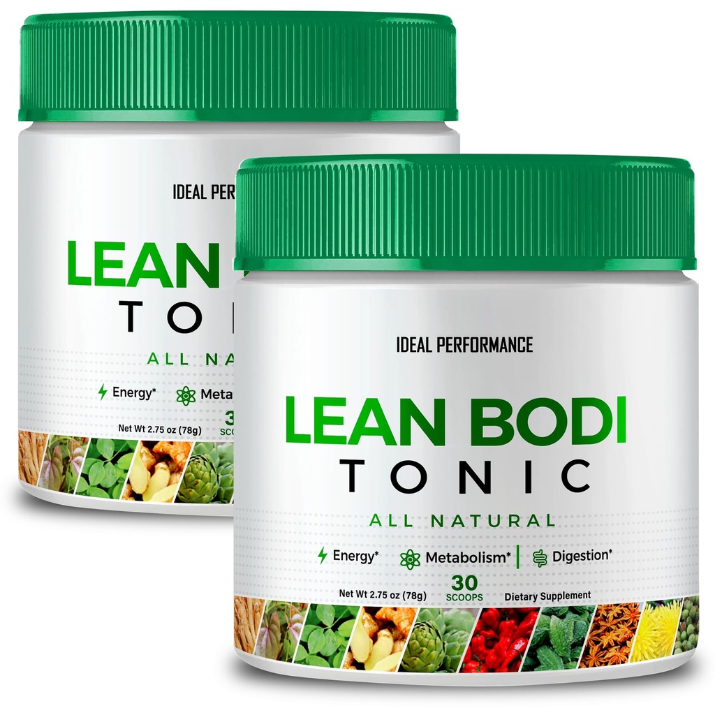 Lean Bodi Tonic Powder Officiële Formule, LeanBodi Tonic Alle Natuurlijke - Maximale sterkte met vitamine B6, BCAA, LeanBodi Powder Support, Lean Bodi Advanced Formula Reviews (2 Pack)