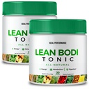 Lean Bodi Poudre Tonique Formule Officielle, LeanBodi Tonique Tout Naturel - Fort maximum avec Vitamine B6, BCAA, LeanBodi Poudre Support, Lean Bodi Formule avancée Avis (2 Pack)