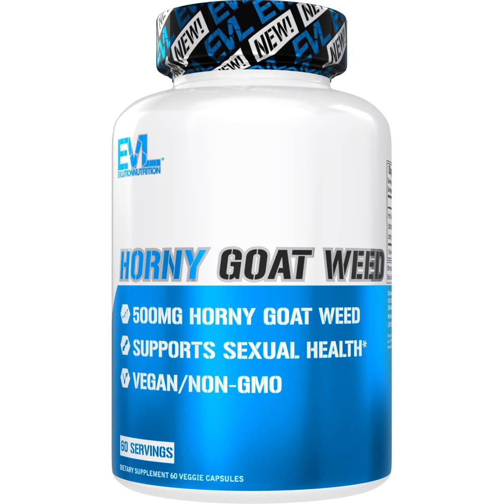 EVL Horny Goat Weed pour les hommes - Supplément revigorant d'amélioration masculine pour la taille de performance de l'énergie et l'endurance avec Horny Goat Weed Extract - Homme Libido Booster Testostérone Supplément pour les hommes