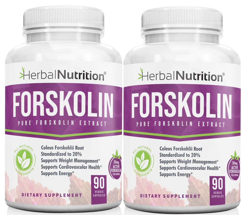 Forskolin voor gewichtsverlies, 250mg-500mg Max Strength Forskolin Two Pack 90 Telflessen, 20% Extract van Pure Forskolin, Ideal Diet en Atleten Formule!