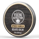 Viking Revolutie Spiced Vanilla Baard Balsem - Baardboter met Argan Oil, Baard Softener voor mannen met Jojoba Oil - Baard Moisturizer voor mannen met bijenwas - Baard Wax voor mannen (2oz, 1 Pack)