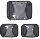 Set 3 pièces Baggallini Compression Cube - Cubes d'emballage de compression légère pour le voyage