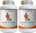 Immuun ondersteuning Olie voor honden - Honden Ultra Vitaminen - Dierenarts aanbevolen - Immuun ondersteuning - Haar huid ogen en botten ondersteuning - Honden vitamine a - 2 flessen (180 Treats)
