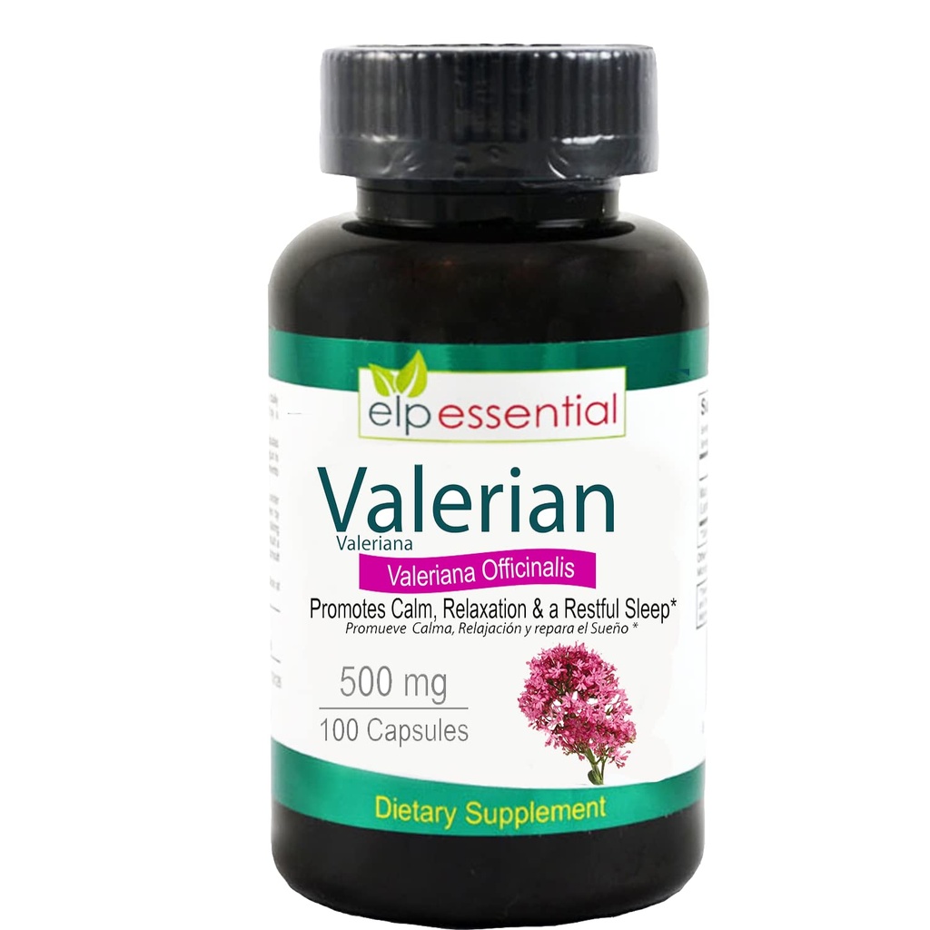 Valeriaan wortel Capsules Biologische 500mg kruidenextract supplement 100 pillen