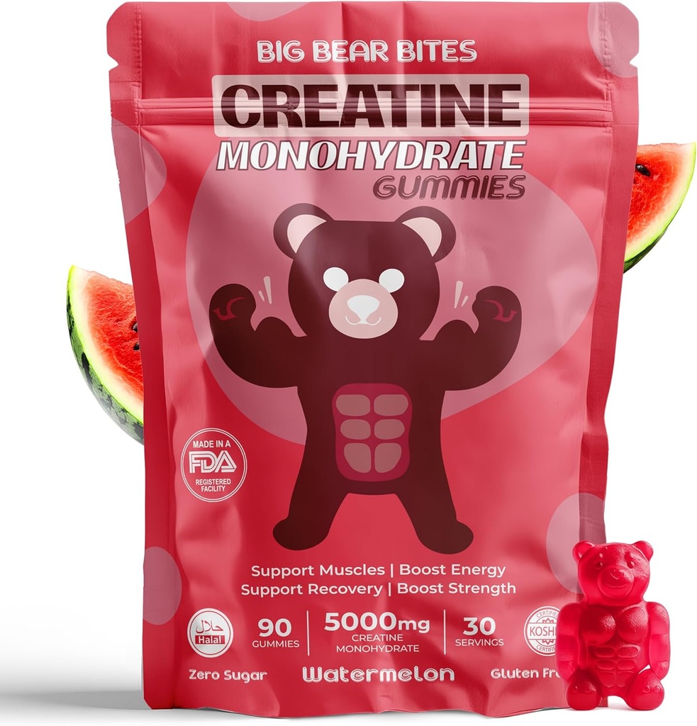 Creatine Monohydraat Gummy's voor mannen en vrouwen 5000mg van Creatine Gummies per Serving 