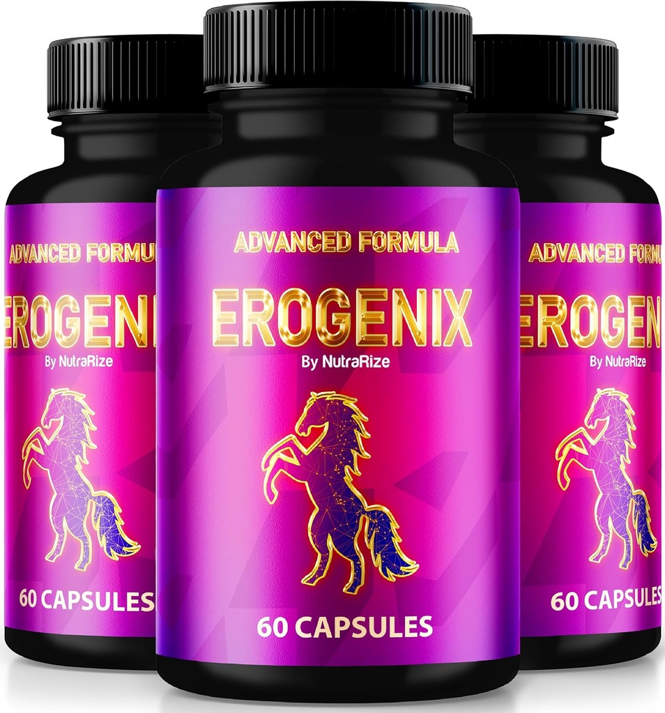 (3 Pack) Erogenix capsules, ontgrendel uw maximale prestaties, alle natuurlijke supplement ter ondersteuning van langdurige energie en algemene gezondheid, officiële Ero Genix beoordelingen (180 capsules)