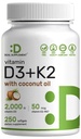 DEAL ›› Vitamine D3 2.000 IE + K2 MK7 50mcg Softgels 
