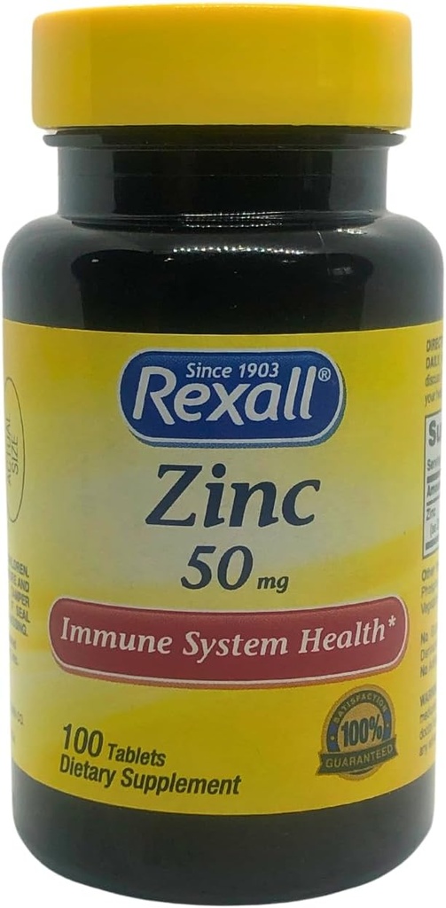 Rexall Zink 50mg - 100 tabletten