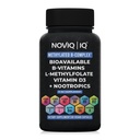 11-in-1 Gemethyleerd B-complexsupplement: 680mcg L-methylfolaat(5-MTHF) Thiamine(B1) Riboflavine(B2) pyridoxal(B6) Methylcobalamine(B12) - VegD3® + Nootropics - 1100mg+ Dienst - 60 Tellen