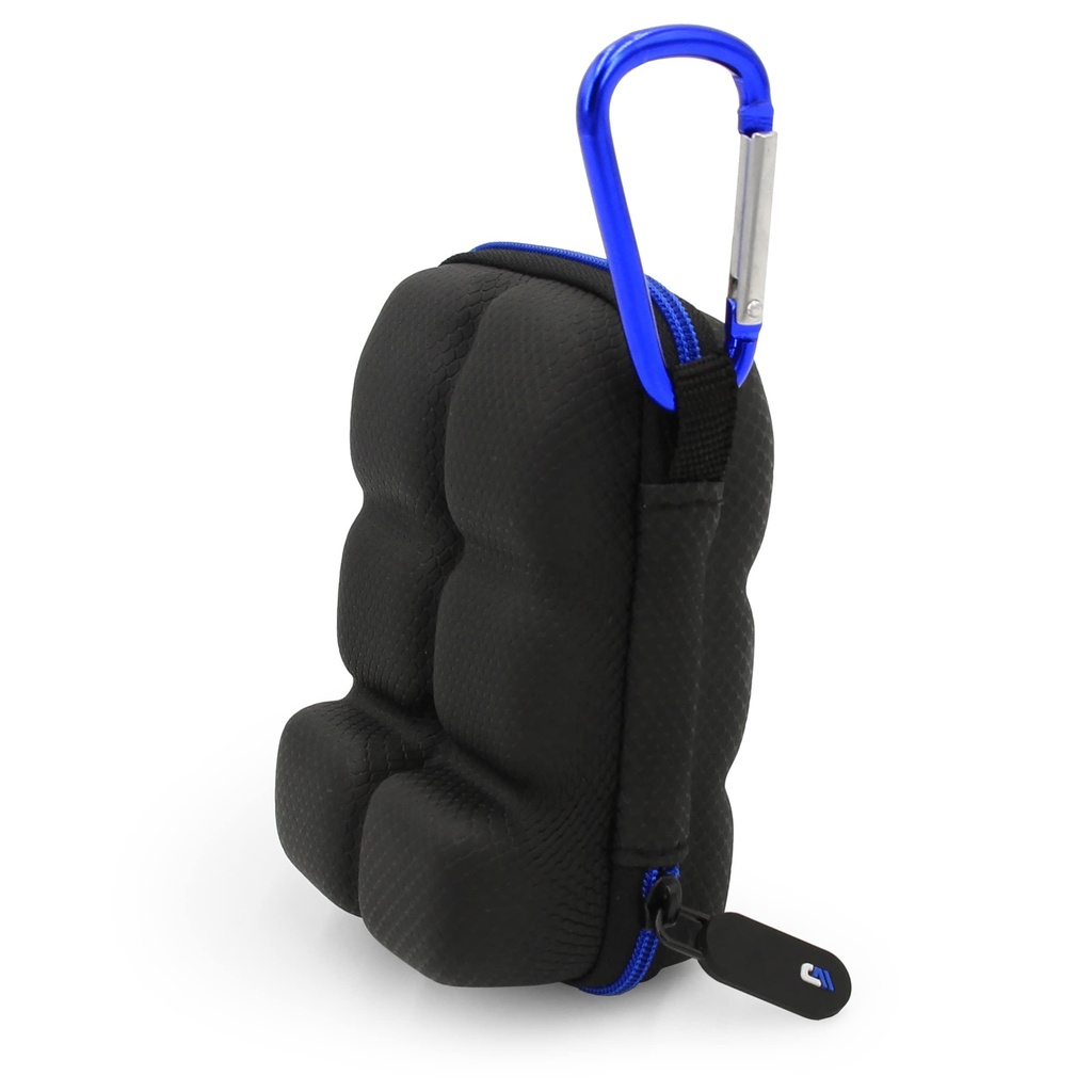 CASEMATIX Astma Inhalator houder geval past twee standaard reddingsinhalatoren met Lanyard en Clip op sleutelhanger Carabiner, Inclusief Astma geval alleen