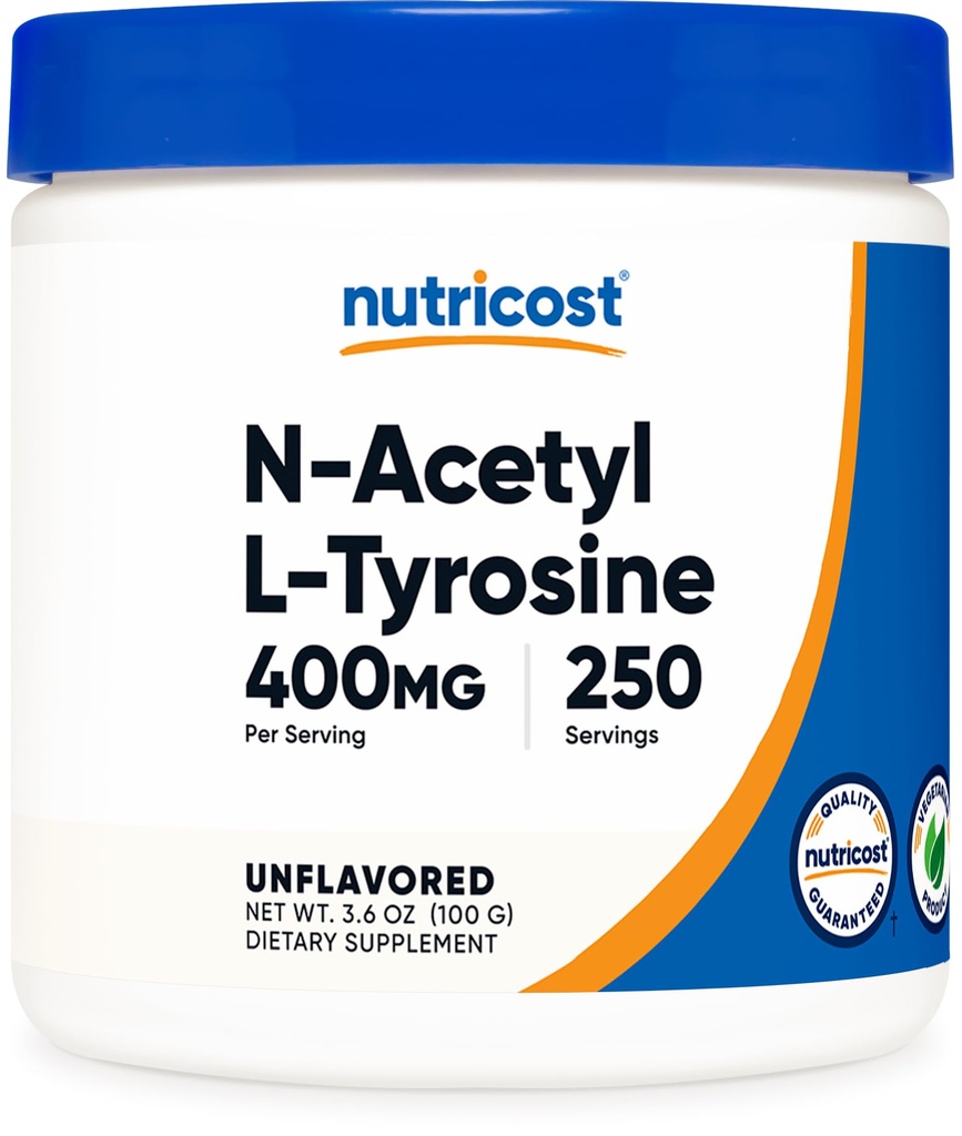 Nutricost Pure N-Acetyl L-tyrosine (NALT) Poeder 100 Gram