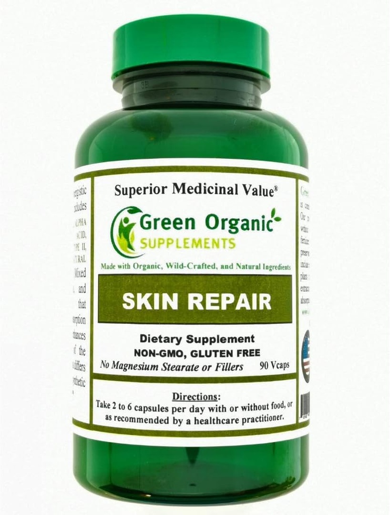 Groene biologische supplementen Huid, psoriasis, eczeem (pakket van 1)