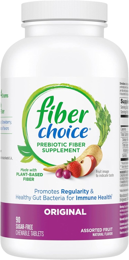 Fiber Choice Assorted Fruit 90 tabletten (verpakking van 1) 