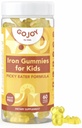 NATURAUX GOJOY Gommies de fer pour les enfants - Multivitamine sans sucre avec fer pour les mangeurs piquants Âge 3-12 - Vitamines complètes A C D3 B12 + Supplément de fer pour les enfants