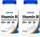 Nutricost Vitamine B1 (Thiamin) 500 mg, 120 capsules (2 flessen)
