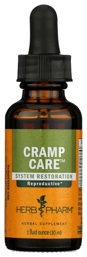 Herb Pharm Cramp Care Liquid Kruidenextract Drops ter ondersteuning van een gezonde menstruele cyclus, 1 Oz