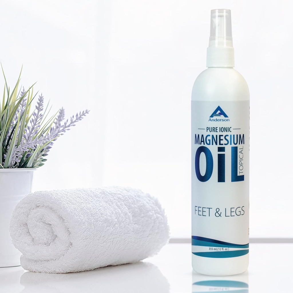 Magnesium Olie Spray voor Feet en benen Big 12oz Bottle 