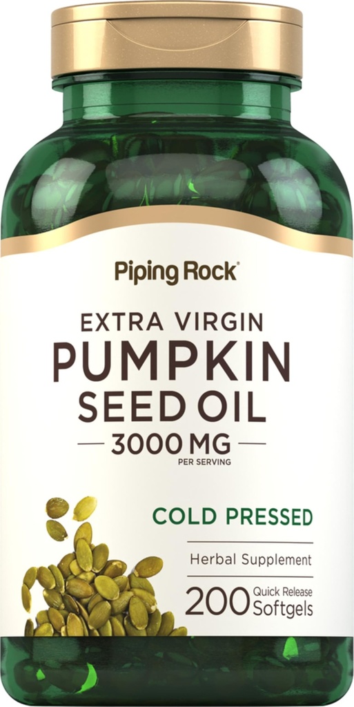 Piping Rock Pumpkin Seed Oil Softgel Capsules 