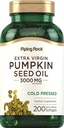 Piping Rock Pumpkin Seed Oil Softgel Capsules 