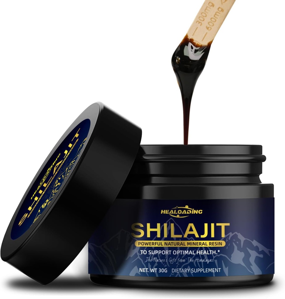 Shilajit Resin 100% Himalaya Shilajit: Ondersteunt Energie, Immuniteit, Antioxidant 30g 