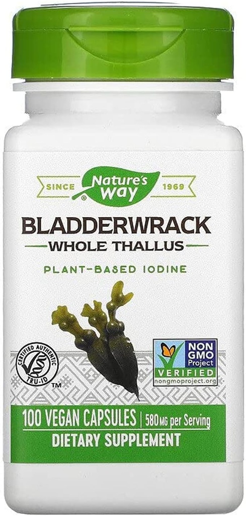 Nature's Way Premium Kruidenblaas Whole Thallus 580 mg, 100 Telling (verpakking van 2)