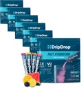 DripDrop Hydration Packets - Bold Variety Pack - Single Serve Electrolytes Powder Drink Mix - Watermelon, Berry, Lemon, Orange - Non-GMO, Gluten Free, Vegan - 192 Sticks