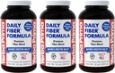 Yerba Prima Daily Fiber Formula Powder - 12 oz (verpakking van 3) - Oplosbaar en onoplosbaar voedingsvezelsupplement - Colon Cleanse - Veganistisch, niet-GMO, Glutenvrij