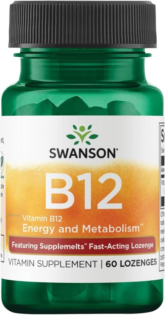 Swanson Supppelelts Sublingual Vitamine B-12 5 Milligrammen 60 Tabs