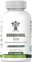 Ubichinol CoQ10 100mg - Verbeterde biologische beschikbaarheid, Hoge Absorptie Supplement - Non-GMO, Glutenvrij voor hart- en vaatziekten ondersteuning, 60 Capsules