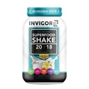 INVIGOR8 Superfood Fed Whey Protein Isolate Shake French Vanilla Remplacement sans gluten et sans OGM avec probiotiques et oméga 3 (483g)