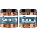 Éléments terriens Cayenne Pepper & Slippery Elm Bundle (200 capsules chacune) Pure et non diluée, aucun additif