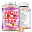Multivitamine Gummies for Women 50 Plus - met Omega 3, Coenzyme Q10, ijzer, Calcium, Zink, Vitamine A, C, D3, E, K2, B Complex, Folaat - Multi Vitamines & Minerals for Energy, Beauty, Immune, Sugar Free